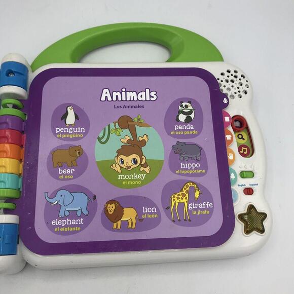 VTech Leapfrog Learning Friends 100 Words Electronic English Spanish Toy Book - Picture 5 of 15